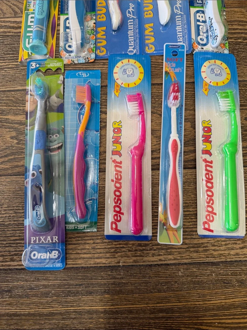 10 Kids Assorted Toothbrush Pack Assorted Brands Oral B GUM Multicolor